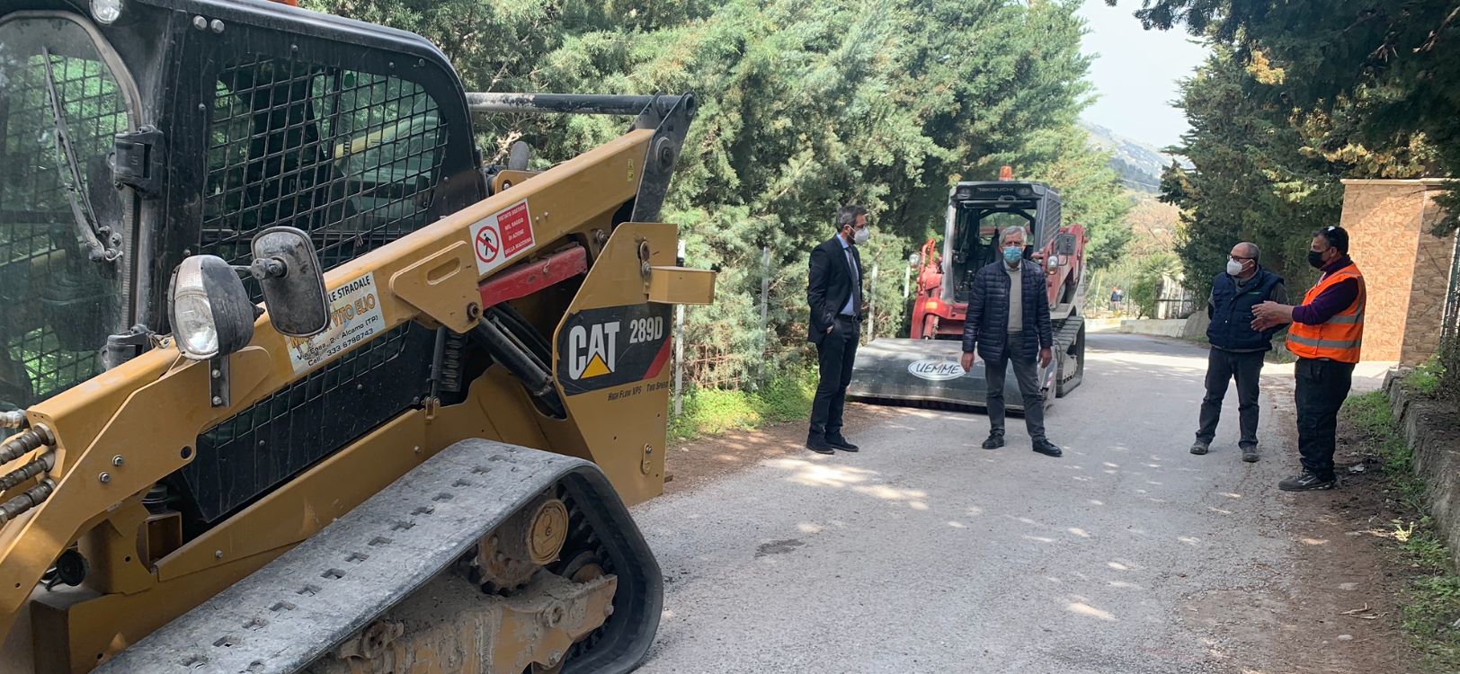 Partiti stamane i lavori di messa in sicurezza di via Cozzo del Pigno e via Barone