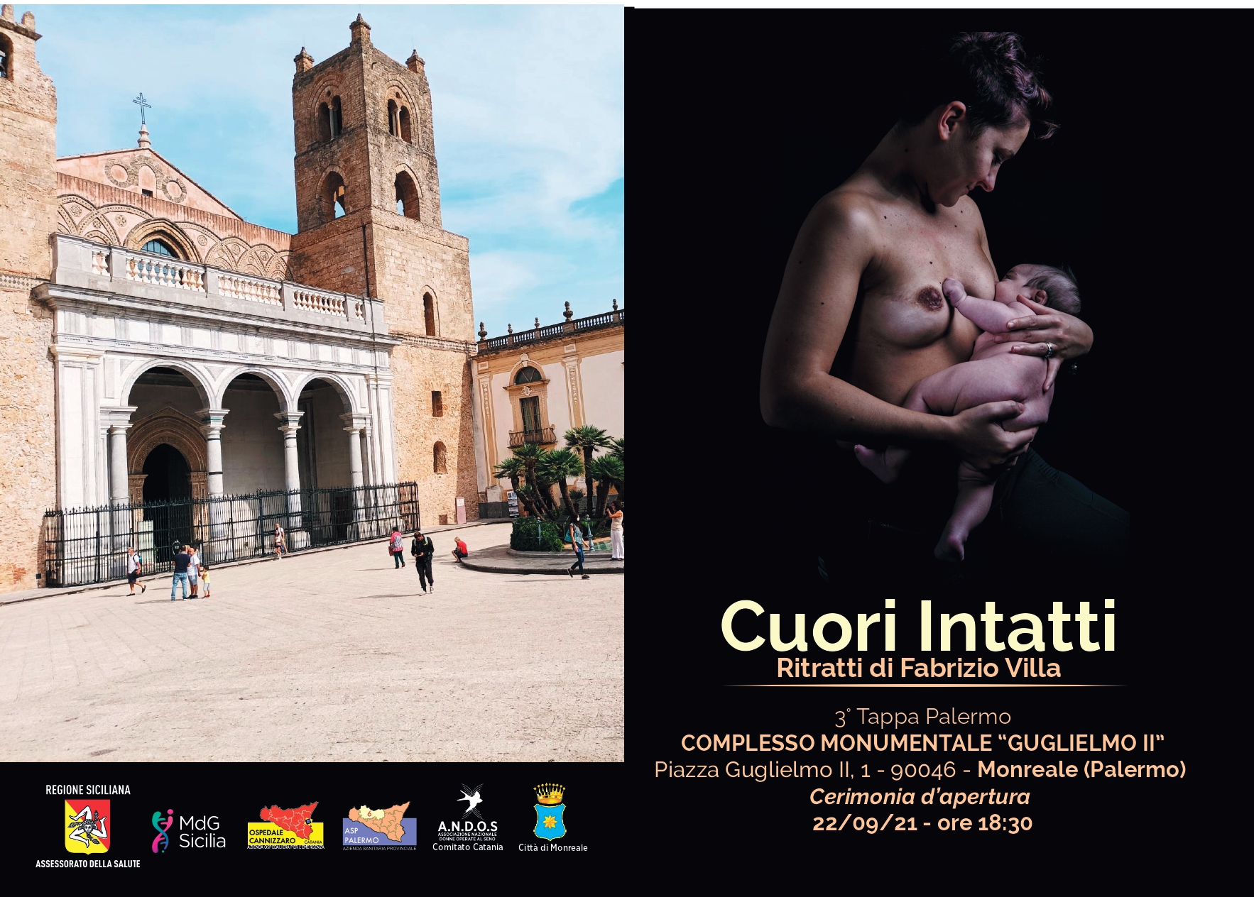 MERCOLEDI’ 22 SETTEMBRE INAUGURAZIONE MOSTRA FOTOGRAFICA DI FABRIZIO VILLA CUORI INTATTI – UN’INTERA GIORNATA DEDICATA ALLA PROMOZIONE DELLA PREVENZIONE ONCOLOGICA