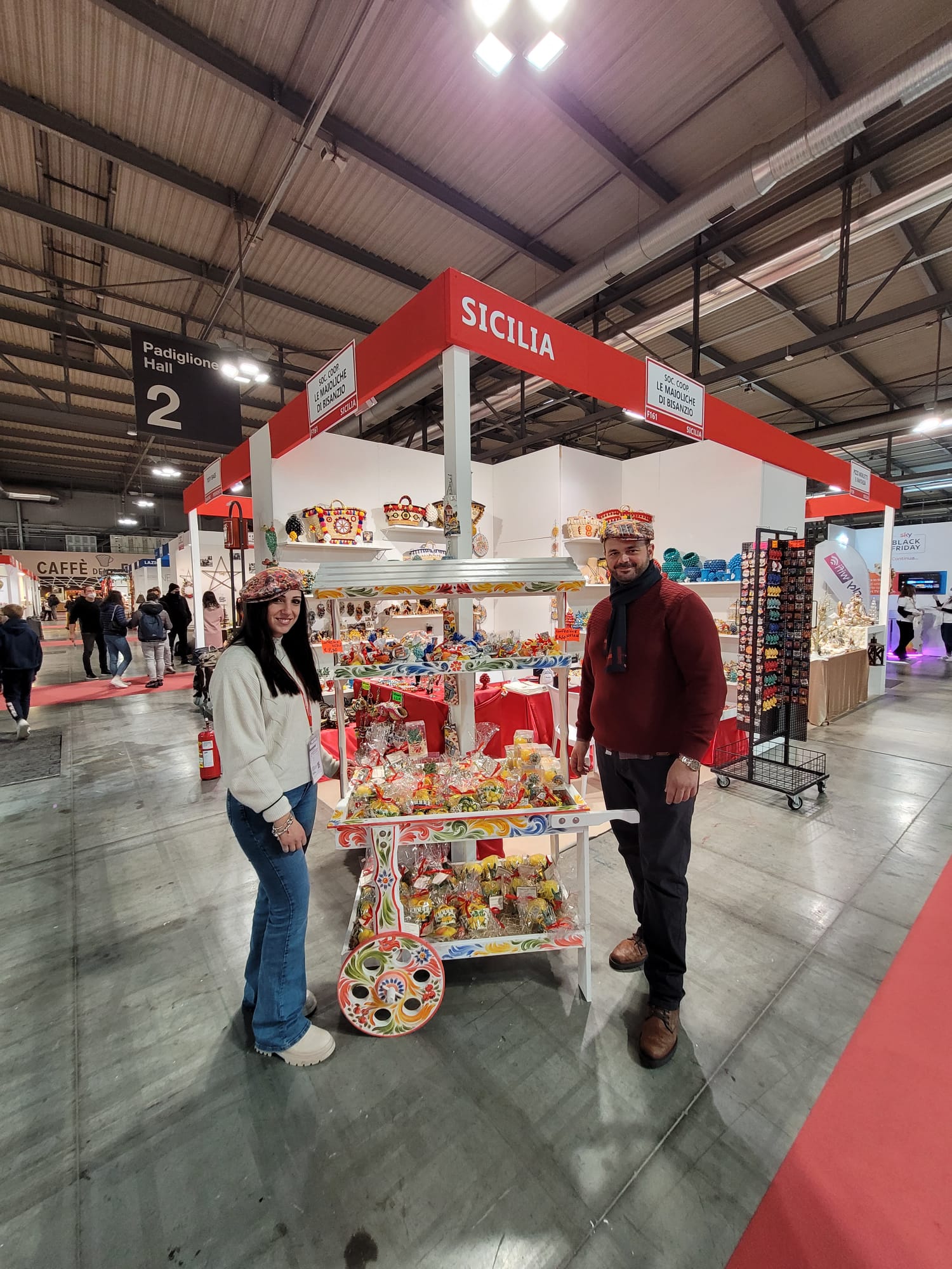 Le Maioliche del Bisanzio alla esposizione “Artigiani in Fiera”nella città di Rho
