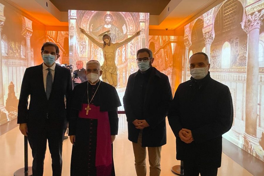 Il Crocifisso ligneo di Monreale in esposizione a Villa Zito