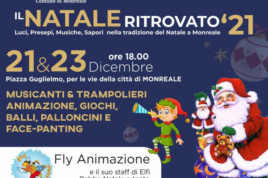 A Monreale Babbo Natale e artisti