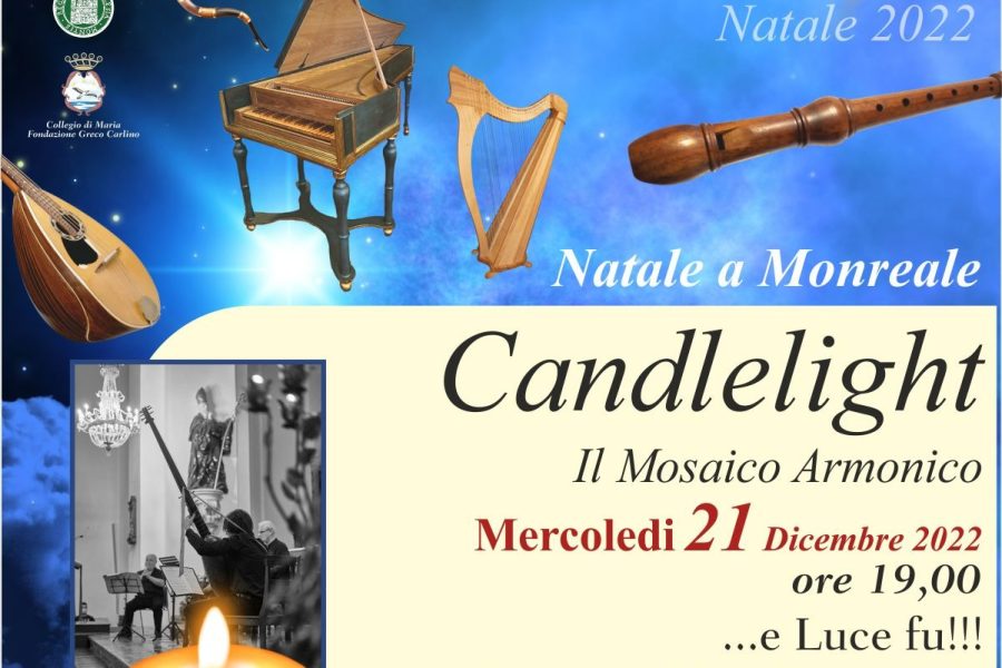 𝐌𝐞𝐫𝐜𝐨𝐥𝐞𝐝𝐢 𝟐𝟏 𝐃𝐢𝐜𝐞𝐦𝐛𝐫𝐞 𝑜𝑟𝑒 19.00 … 𝑒 𝐿𝑢𝑐𝑒 𝑓𝑢!!! 𝐂𝐚𝐧𝐝𝐥𝐞𝐥𝐢𝐠𝐡𝐭: 𝐋𝐚 𝐦𝐮𝐬𝐢𝐜𝐚 𝐬𝐨𝐭𝐭𝐨 𝐮𝐧𝐚 𝐧𝐮𝐨𝐯𝐚 𝐥𝐮𝐜𝐞