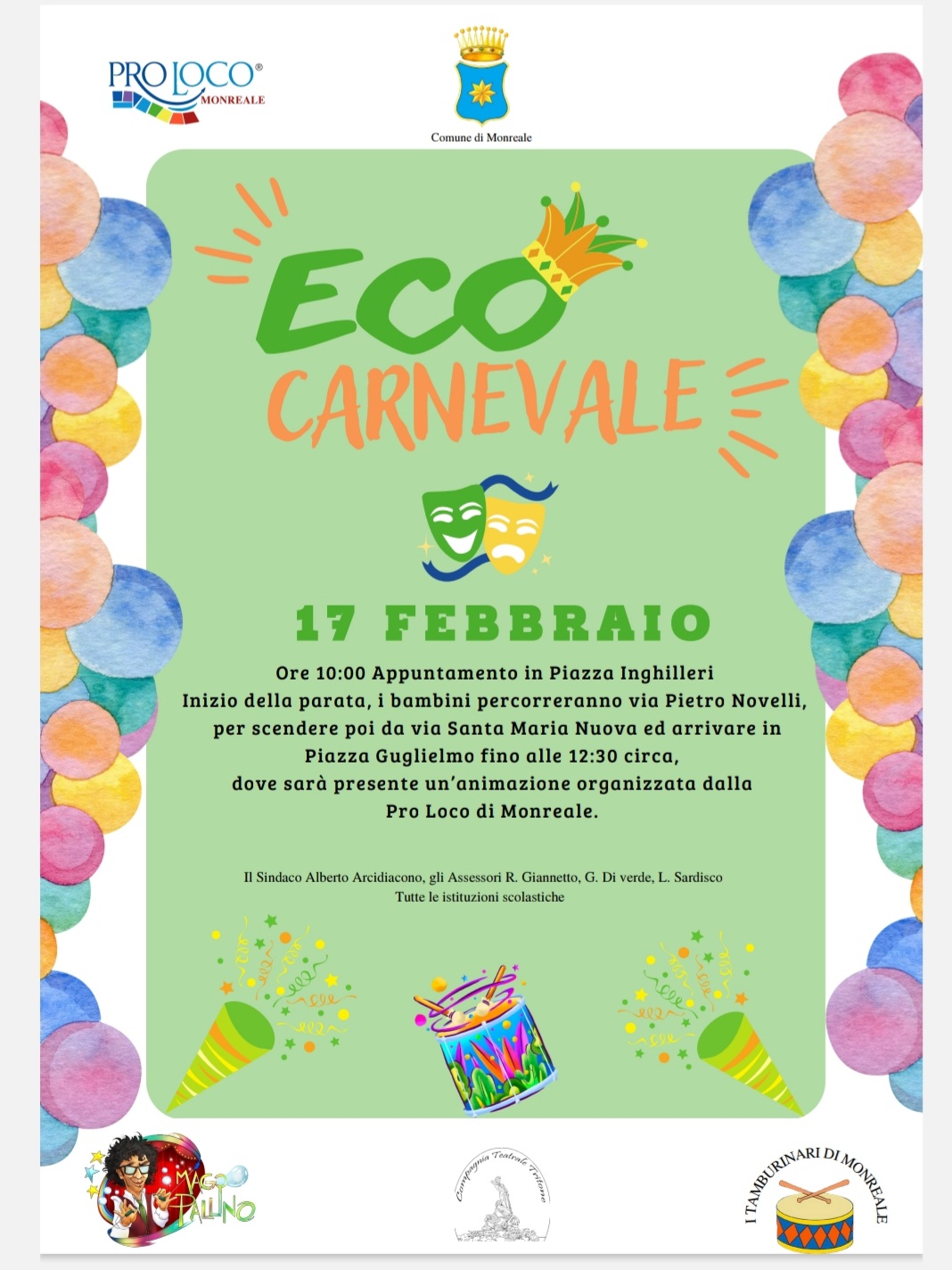 Eco Carnevale a Monreale