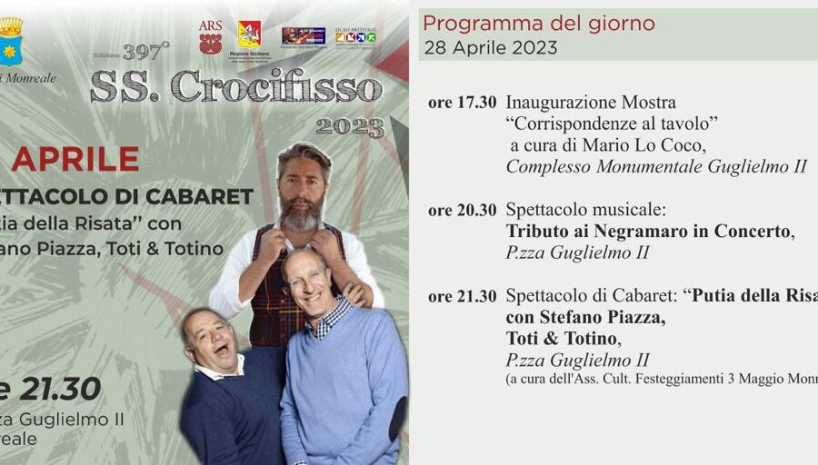 Festa Santissimo Crocifisso: Programma del 28 Aprile 2023