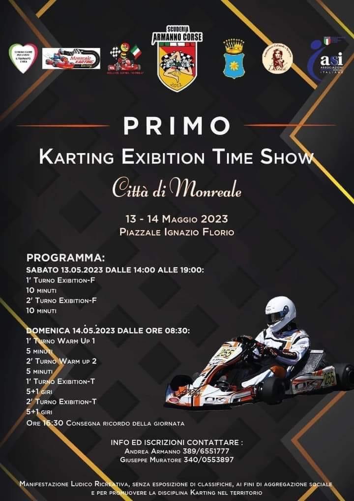 A Monreale la due giorni del primo Karting Exibition Time Show.