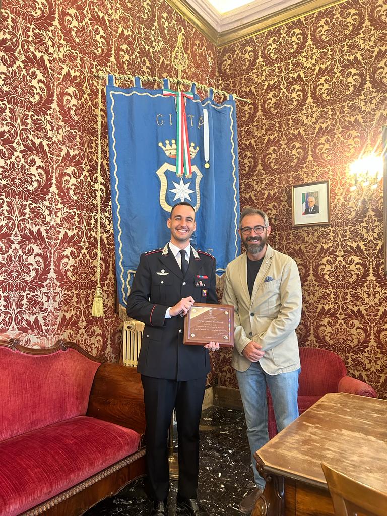“Grazie Capitano”: Il sindaco Alberto Arcidiacono ringrazia il Capitano dei Carabinieri Andrea Quattrocchi che lascia Monreale