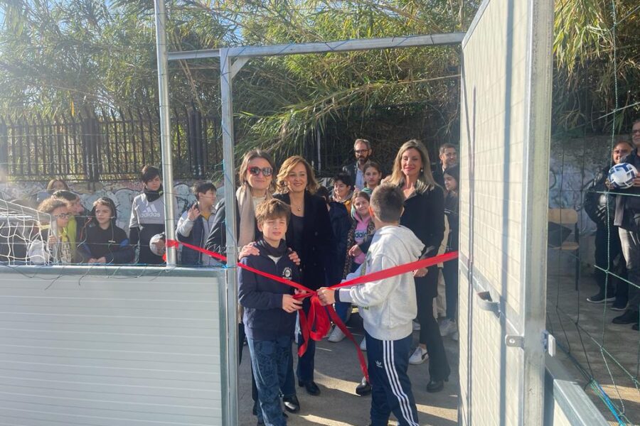 Inaugurato stamane il nuovo campetto in erba