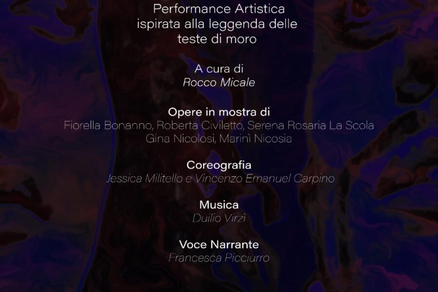 “I MORI – leggenda, storia e identità siciliana attraverso nuove visioni artistiche”.Venerdì 22 Marzo Sala San Benedetto.