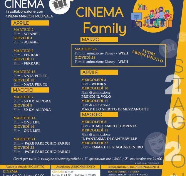 Per la programmazione del Cinema al Cine Teatro Imperia ultima settimana con doppio appuntamento con “Pare parecchio Parigi” e il film d’animazione “Emma e il Giaguaro Nero”