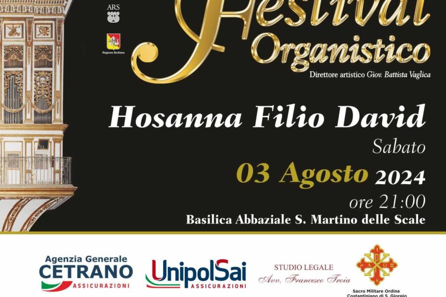 Festival Organistico a San Martino delle Scale: Illustrazioni con canti e suoni