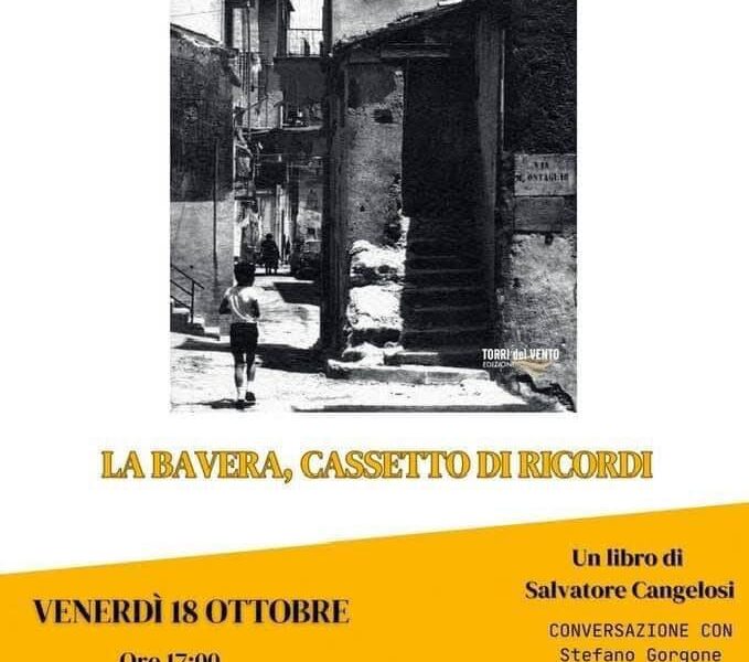 Venerdì pomeriggio al Santa Caterina si presenta il nuovo libro “Infanzia alla Bavera” di Salvatore Cangelosi