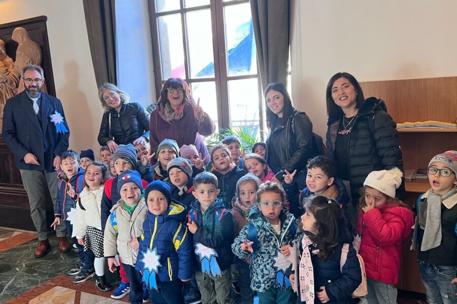 I bambini della scuola d’infanzia Fantasylandia primi ospiti al museo multimediale