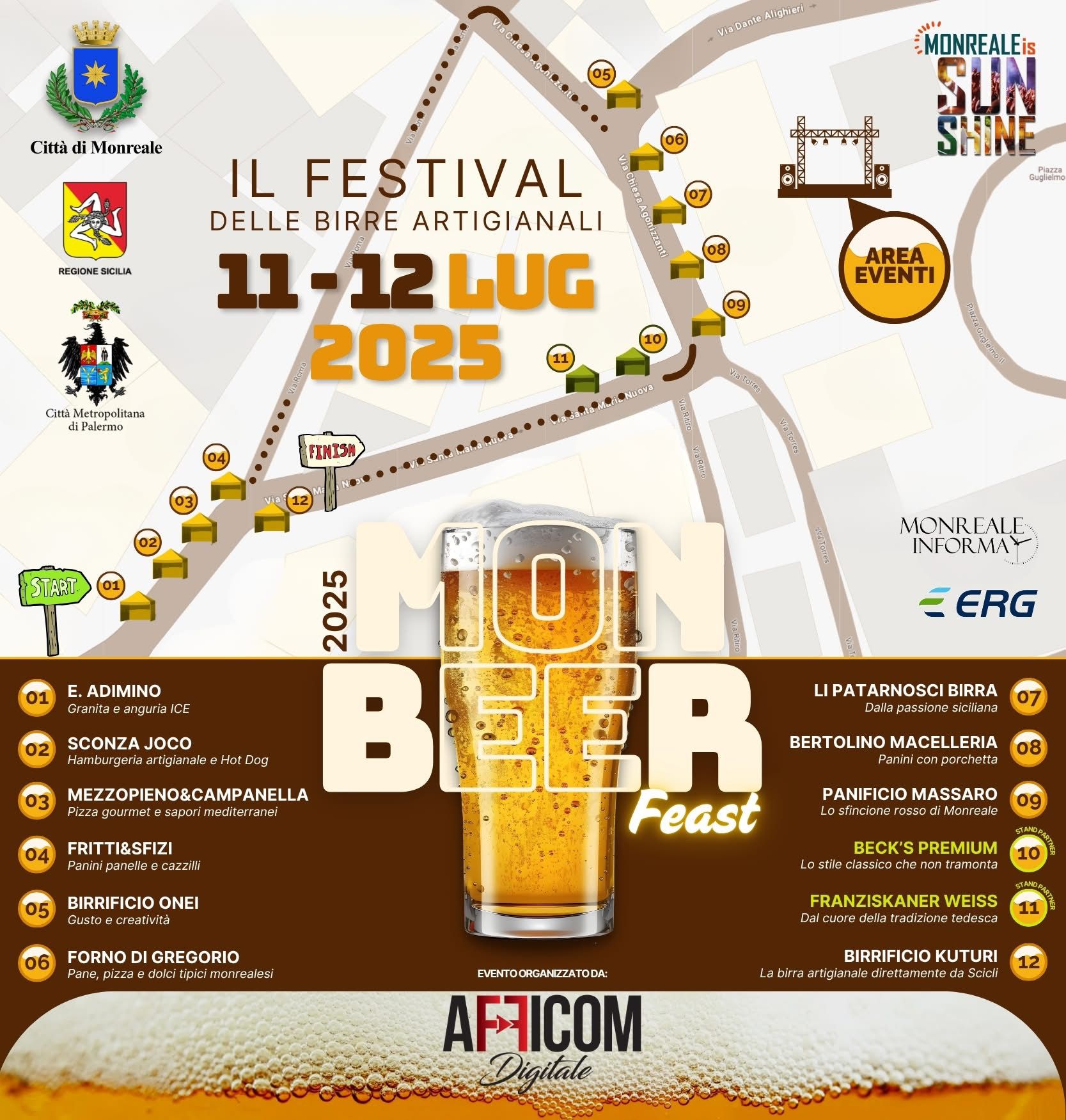 MONBEER FEAST 2025: Tutto pronto per il Festival delle Birre Artigianali di Monreale