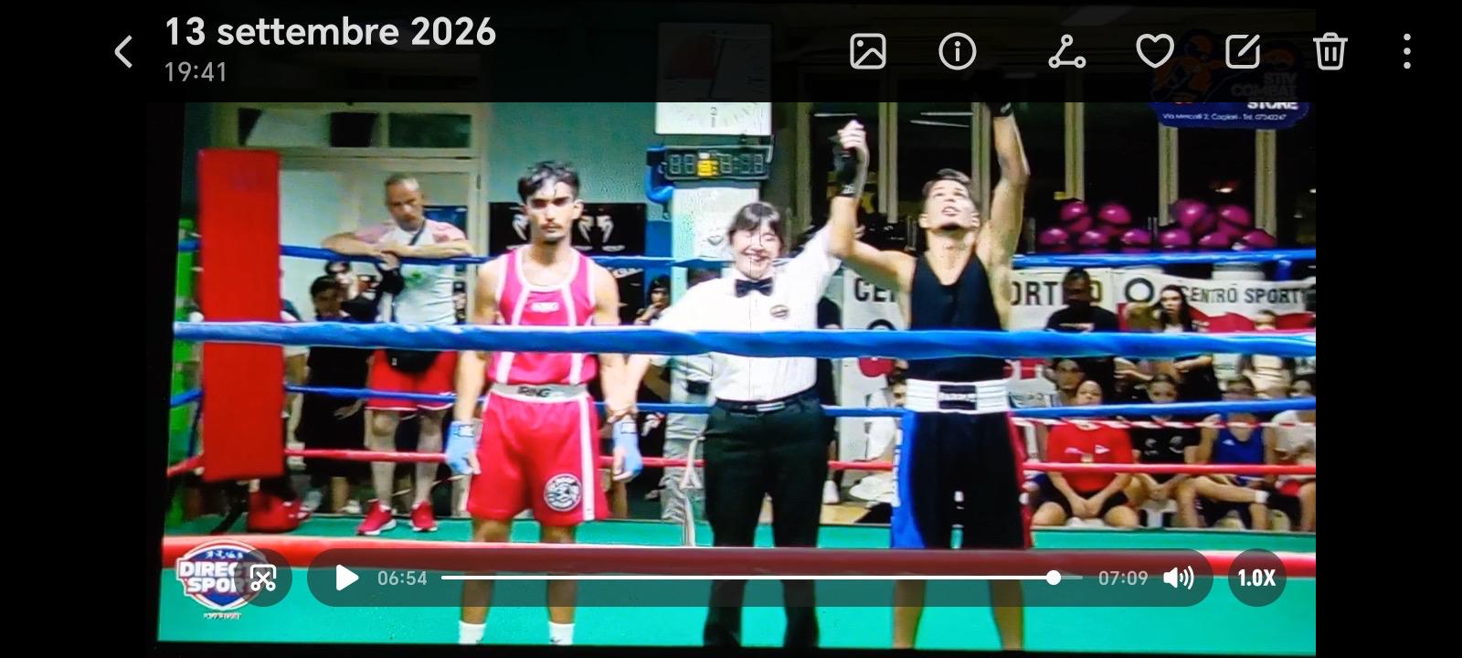 Straordinario successo per il pugile monrealese Simon Salerno: trionfo per KO tecnico nel “Dual Match” Sicilia-Sardegna
